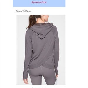 Athleta criss cross hoodie